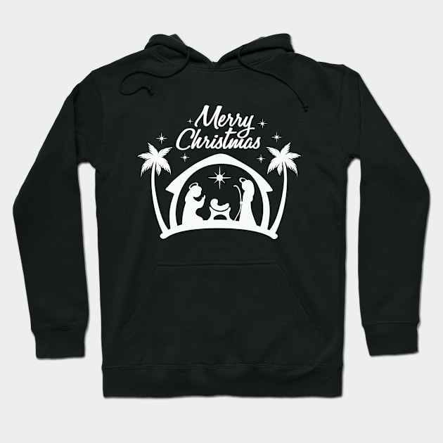 Merry Christmas Birth of Jesus Christ Hoodie by ThyShirtProject - Affiliate